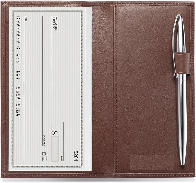 The Timeless Elegance of Genuine Leather Checkbook Covers